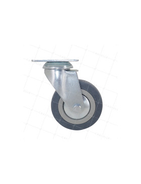 ROULETTE DE COLLECTIVITE EN CAOUTCHOUC SOUPLE NON TACHANT DIAMÈTRE 100 MM CHARGE 45 KG - S14 100