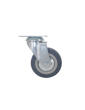 ROULETTE DE COLLECTIVITE EN CAOUTCHOUC SOUPLE NON TACHANT DIAMÈTRE 100 MM CHARGE 45 KG - S14 100