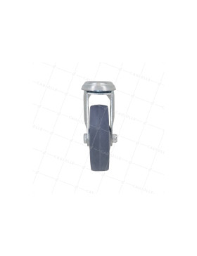 ROULETTE DE COLLECTIVITE EN CAOUTCHOUC SOUPLE NON TACHANT DIAMÈTRE 100 MM CHARGE 45 KG A FIXATION DE 10 MM - S19 100
