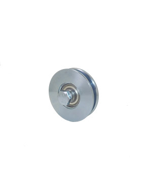 ROUE DE PORTAIL ÉTROITE CARRÉE DIAMÈTRE 90 MM POUR RAIL CARRÉ DE 10 MM CHARGE 350 KG AXE 14 MM - GAGC90