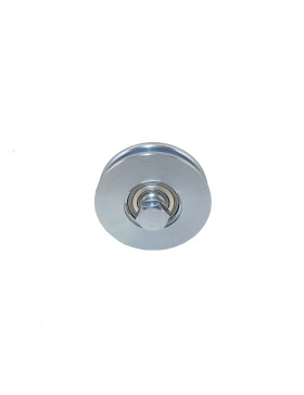 ROUE DE PORTAIL ÉTROITE CARRÉE DIAMÈTRE 90 MM POUR RAIL CARRÉ DE 10 MM CHARGE 350 KG AXE 14 MM - GAGC90