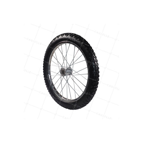 Wheel DE Trailer DE VELO 20'' PUNCTURE-PROOF WITH METAL SPOKES DIAMETER 530MM LOAD 50 KG AXLE 16 MM - S5000T INC • Caujolle