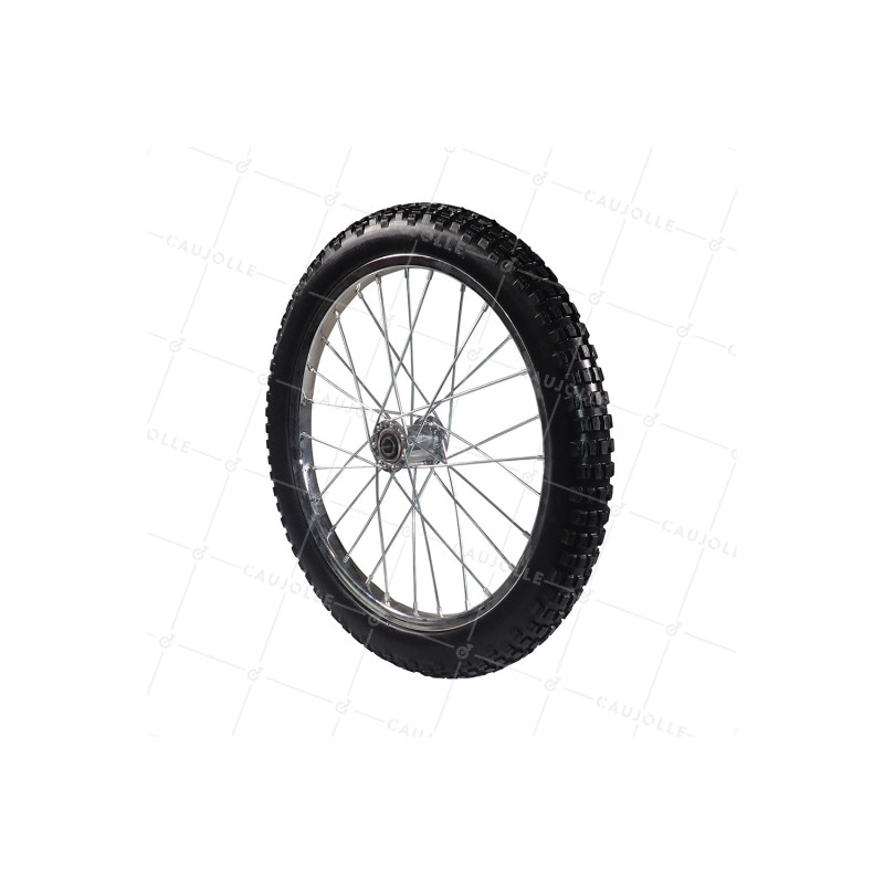 Wheel FOR Trailer BIKE 20'' PUNCTURE-PROOF WITH METAL SPOKES DIAMETER 530MM AXLE 15 MM - S5000T INC