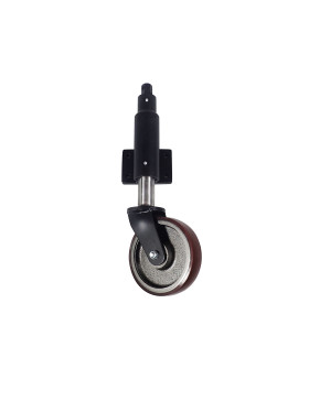 ROULETTE RELEVABLE EN ACIER AVEC ROUE FONTE POLYURÉTHANE DIAMÈTRE 200 MM CHARGE 1000 KG