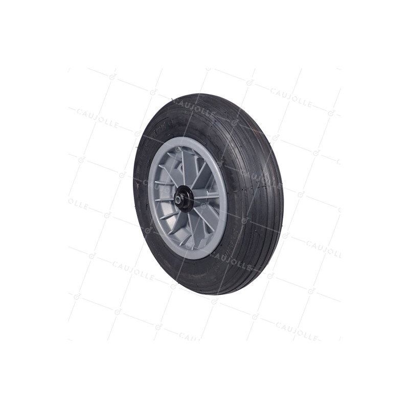 ROUE DE BROUETTE GONFLÉE DIAMÈTRE 360 MM AXE 10 MM CHARGE 150 KG - S1006P 3.50/8 L10-100