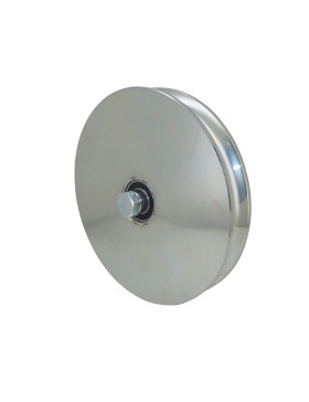 Wheel FOR SLIDING GATE WITH Groove ROUND DIAMETER 200 MM FOR ROUND RAIL OF 20 MM LOAD XXX KG AXLE XX MM - GAGR 200/20 WIDE