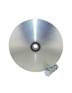 Wheel FOR SLIDING GATE WITH Groove ROUND DIAMETER 200 MM FOR ROUND RAIL OF 20 MM LOAD XXX KG AXLE XX MM - GAGR 200/20 WIDE