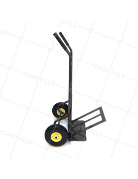 DIABLE À GRAND RABAT POUR OBJETS ENCOMBRANTS À 2 ROUES INCREVABLES CHARGE 150 KG