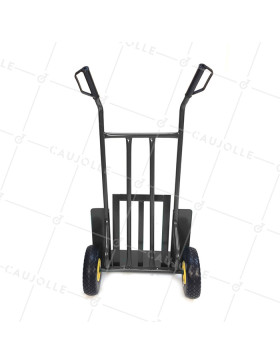DIABLE À GRAND RABAT POUR OBJETS ENCOMBRANTS À 2 ROUES INCREVABLES CHARGE 150 KG