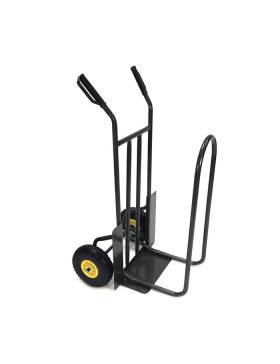 DIABLE PORTE BÛCHES À 2 ROUES INCREVABLES CHARGE 150 KG