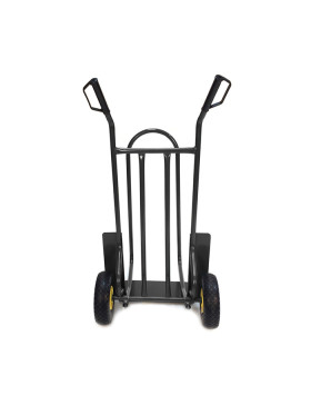 DIABLE PORTE BÛCHES À 2 ROUES INCREVABLES CHARGE 150 KG