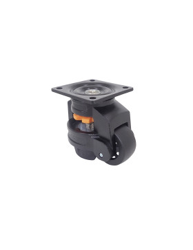 ROULETTE PIVOTANTE TRANSFORMABLE EN PIED FIXE ANTI VIBRATIONS DIAMÈTRE 62 MM CHARGE 500 KG - STABILISATOR 62