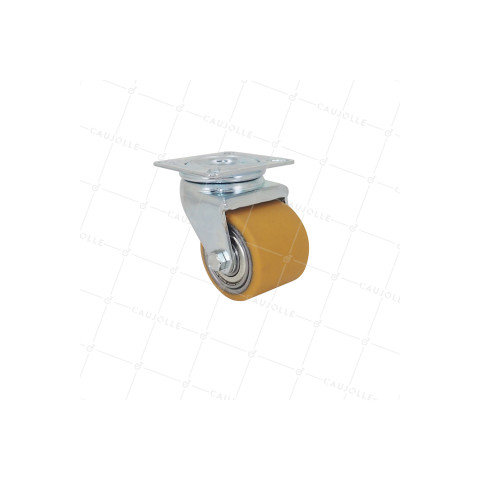 Castor EXTRA-LOW HEAVY LOAD DIAMETER 50 MM HEIGHT 72 MM LOAD 150 KG - SURB 50 P • Caujolle
