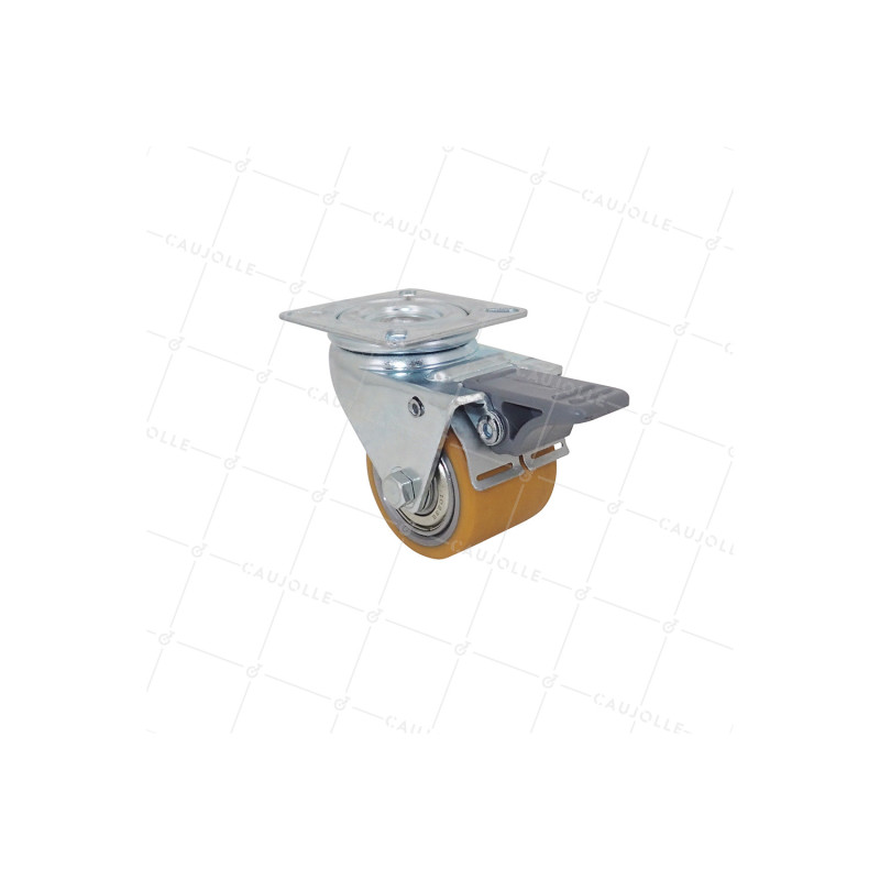 Castor EXTRA-LOW HEAVY-DUTY CASTOR DIAMETER 50 MM HEIGHT 72 MM LOAD 150 KG - SURB 50 PAF
