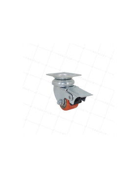 Castor EXTRA-LOW WITH STRONG BRAKE LOAD DIAMETER 35 MM HEIGHT 66 MM LOAD 100 KG - SURB 35 PAF • Caujolle