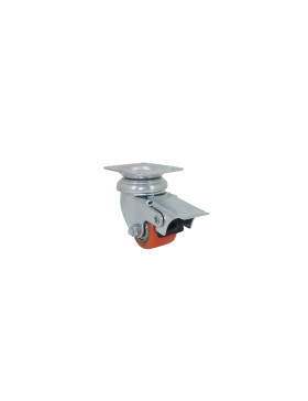 Castor EXTRA-LOW WITH STRONG BRAKE LOAD DIAMETER 35 MM HEIGHT 66 MM LOAD 100 KG - SURB 35 PAF