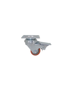 Castor EXTRA-LOW WITH STRONG BRAKE LOAD DIAMETER 35 MM HEIGHT 66 MM LOAD 100 KG - SURB 35 PAF