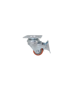 Castor EXTRA-LOW WITH STRONG BRAKE LOAD DIAMETER 35 MM HEIGHT 66 MM LOAD 100 KG - SURB 35 PAF