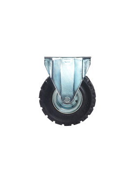 Castor FIXED ULTRA REINFORCED SOLID RUBBER DIAMETER 250 MM LOAD 400KG Bearing BALLS - S21-1 TARMAC