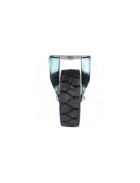 Castor FIXED ULTRA REINFORCED SOLID RUBBER DIAMETER 250 MM LOAD 400KG Bearing BALLS - S21-1 TARMAC