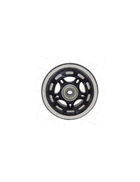 Wheel OF ROLLER DIAMETER 75 MM LOAD 40 KG AXLE 8 MM - BLACK ROLLER 75