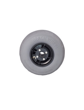 ROUE DE PLAGE BASSE PRESSION DIAMÈTRE 223 MM CHARGE 35 KG AXE 25 MM - ROUE BALLON 9 POUCES