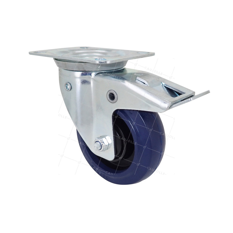 Castor OF CHARIOT WITH AUTOMATIC DIRECTIONAL RETURN DIAMETER 100 MM LOAD 75 KILOS - S2NS 100 AF RB STAB