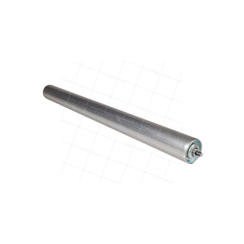 ROULEAU DE MANUTENTION ACIER DIAMETRE 50 MM LONGUEUR 600 MM CHARGE 83 KG AXE 8 MM
