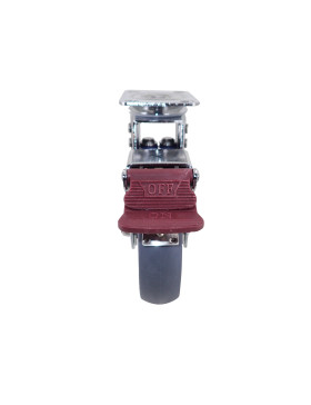 ROULETTE PIVOTANTE A PLATINE A FREIN ANTICHOC DIAMETRE 125 MM - SUSPENSION 125 AF