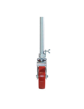 ROULETTE A TIGE FILETEE A FREIN POUR ECHAFAUDAGE DIAMETRE 200 MM CHARGE 400  KG