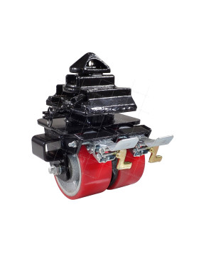 CONTAINER CASTOR 150 MM DIAMETER LOAD 2300 KG TWIST-LOCK SYSTEM • Caujolle