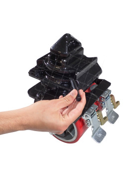 ROULETTE POUR CONTAINER DIAMETRE 150 MM CHARGE 2300 KG SYSTEME TWIST-LOCK