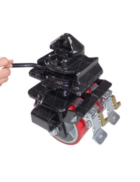 ROULETTE POUR CONTAINER DIAMETRE 150 MM CHARGE 2300 KG SYSTEME TWIST-LOCK