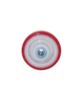ROUE D'ABRI DE PISCINE NYLON POLYURÉTHANE DIAMÈTRE 80 MM CHARGE 120 KG AXE 12 MM ROULEMENT INOX