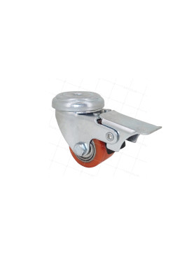 Castor EXTRA-LOW HEAVY LOAD DIAMETER 35 MM LOAD 100KG WITH 10 MM FIXING HEIGHT 58 MM - SURB 35 OAF • Caujolle