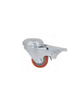 ROULETTE EXTRA-BASSE FORTE CHARGE DIAMÈTRE 35 MM CHARGE 100KG A FIXATION DE 10 MM HAUTEUR 58 MM - SURB 35 OAF