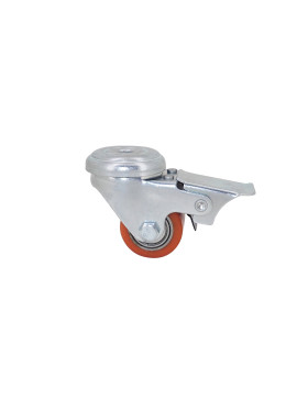 ROULETTE EXTRA-BASSE FORTE CHARGE DIAMÈTRE 35 MM CHARGE 100KG A FIXATION DE 10 MM HAUTEUR 58 MM - SURB 35 OAF