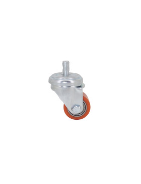 Castor EXTRA-LOW HEAVY LOAD DIAMETER 35 MM LOAD 100KG WITH 10 MM THREADED ROD HEIGHT 58 MM - SURB 35 T