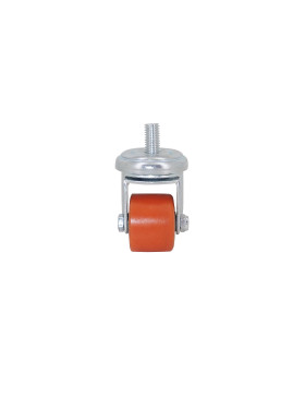 Castor EXTRA-LOW HEAVY LOAD DIAMETER 35 MM LOAD 100KG WITH 10 MM THREADED ROD HEIGHT 58 MM - SURB 35 T