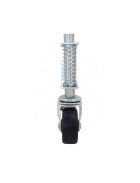 ROULETTE DE PORTE LÉGERE À RESSORT DIAMÈTRE 50 MM CHARGE 3.6KG A 6KG AVEC DEBATEMENT 15MM
