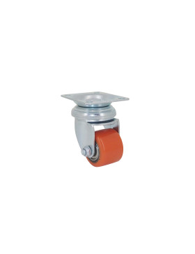 ROULETTE EXTRA-BASSE FORTE CHARGE DIAMÈTRE 35 MM HAUTEUR 66 MM CHARGE 100 KG - SURB 35P