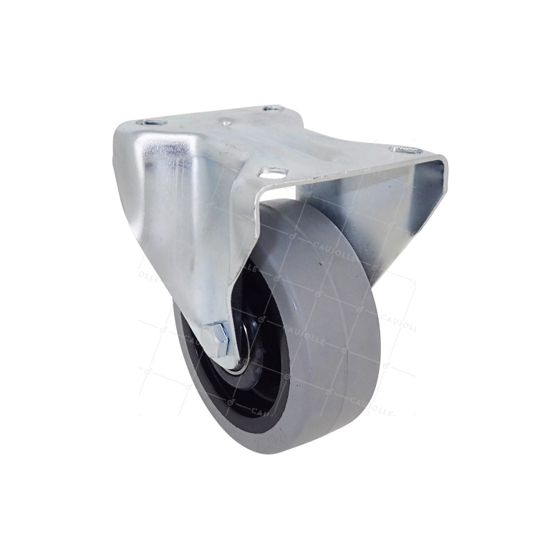 Castor FIXED IN SOFT NON-STAINING NYLON DIAMETER 100 MM LOAD 120 KG - S7NS 100 GREY WITH BALLS