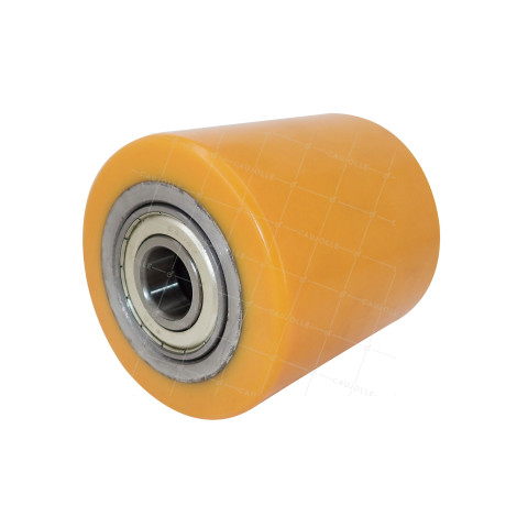 ROUE DE TRANSPALETTE DIAMÈTRE 85 MM CHARGE 900 KG AXE 20 MM BILLES - GTP8590 • Caujolle