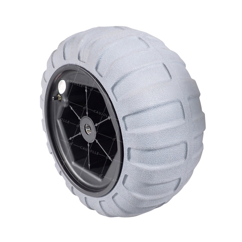 ROUE BALLON BASSE PRESSION POUR PLAGE DIAMÈTRE 420 MM CHARGE 80 KILOS AXE 25 MM - ROUE BALLON 16 POUCES