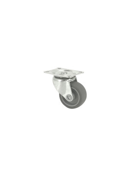 Castor SWIVEL RUBBER ECO DIAMETER 32MM LOAD 18KG - S11C32