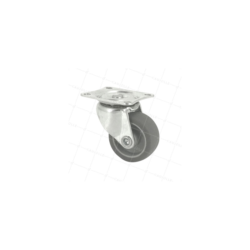 Castor SWIVEL RUBBER ECO DIAMETER 32MM LOAD 18KG - S11C32