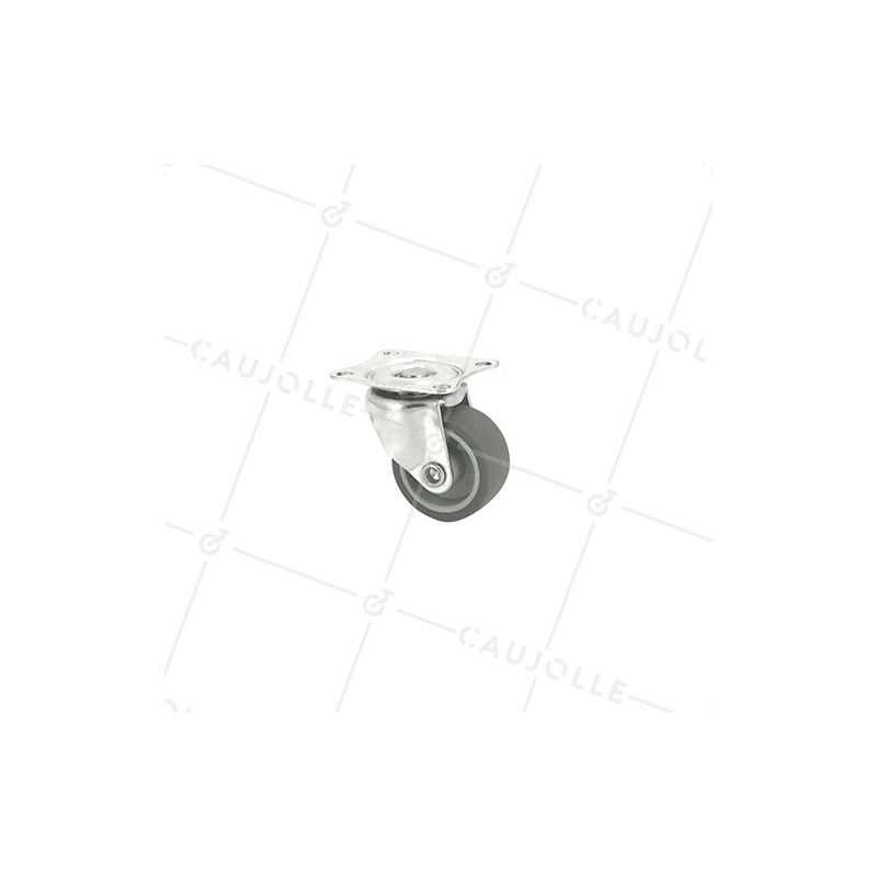 Castor RUBBER SWIVEL ECO DIAMETER 38MM LOAD 28KG - S11C 38