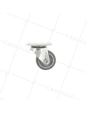 Castor RUBBER SWIVEL ECO DIAMETER 38MM LOAD 28KG - S11C 38