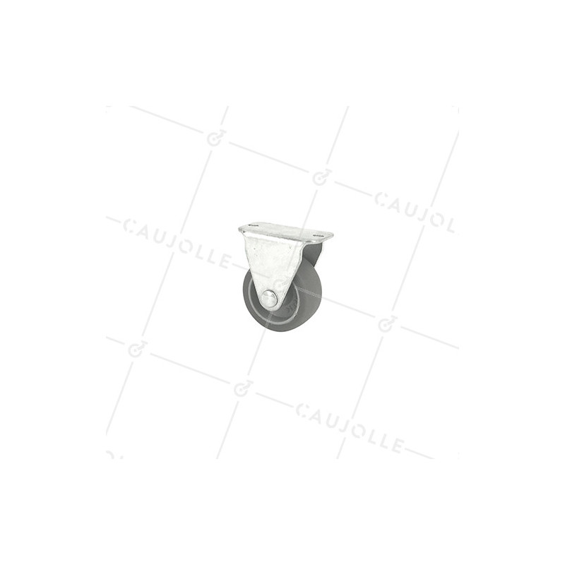 ROULETTE FIXE EN CAOUTCHOUC ECO DIAMETRE 32MM CHARGE 18KG - S17C32