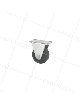 ROULETTE FIXE EN POLYPROPYLENE ECO DIAMETRE 38MM CHARGE 18KG - S17PP 38 • Caujolle